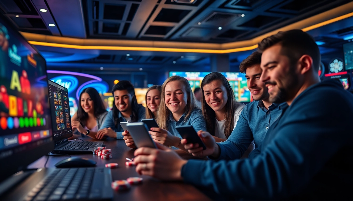 Exciting online betting experience at new88go.com showcasing diverse players enjoying casino games.