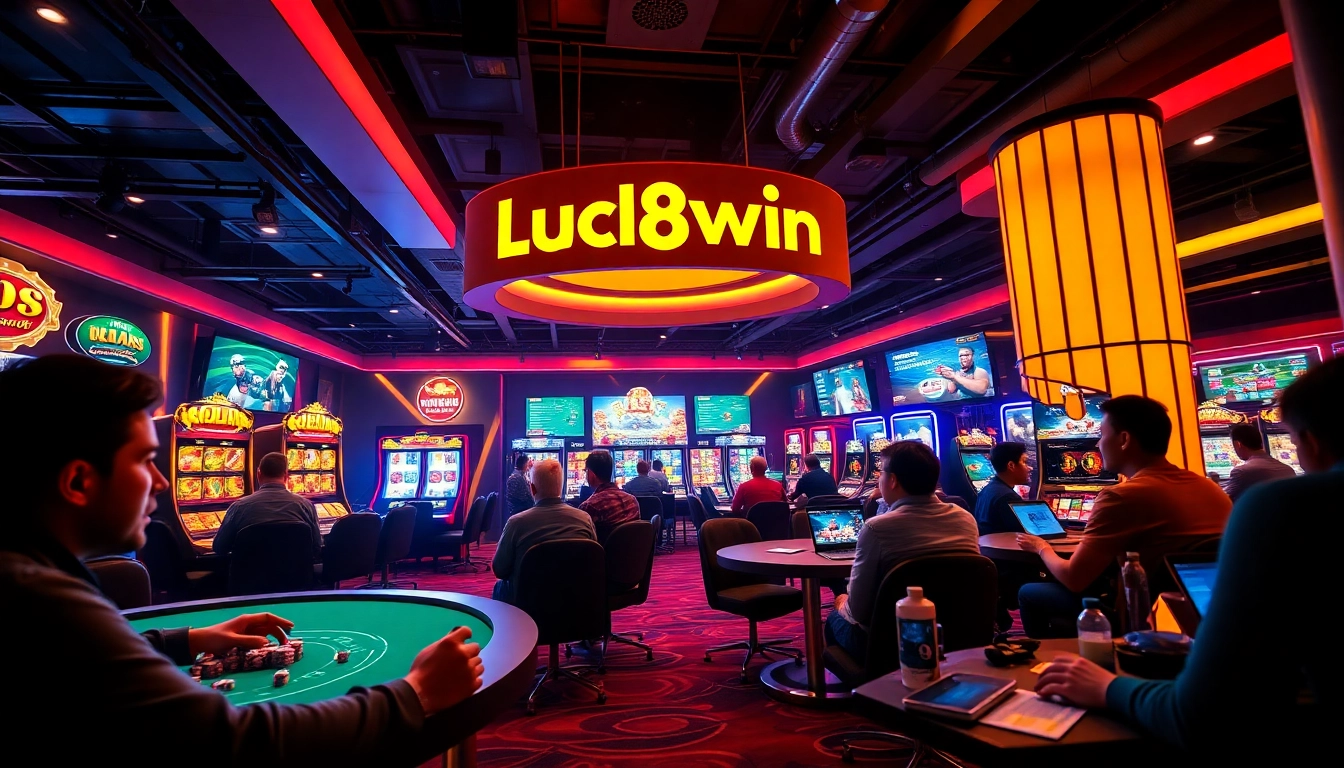 Exciting online gambling scene at luck8win.live with interactive games and modern technology.