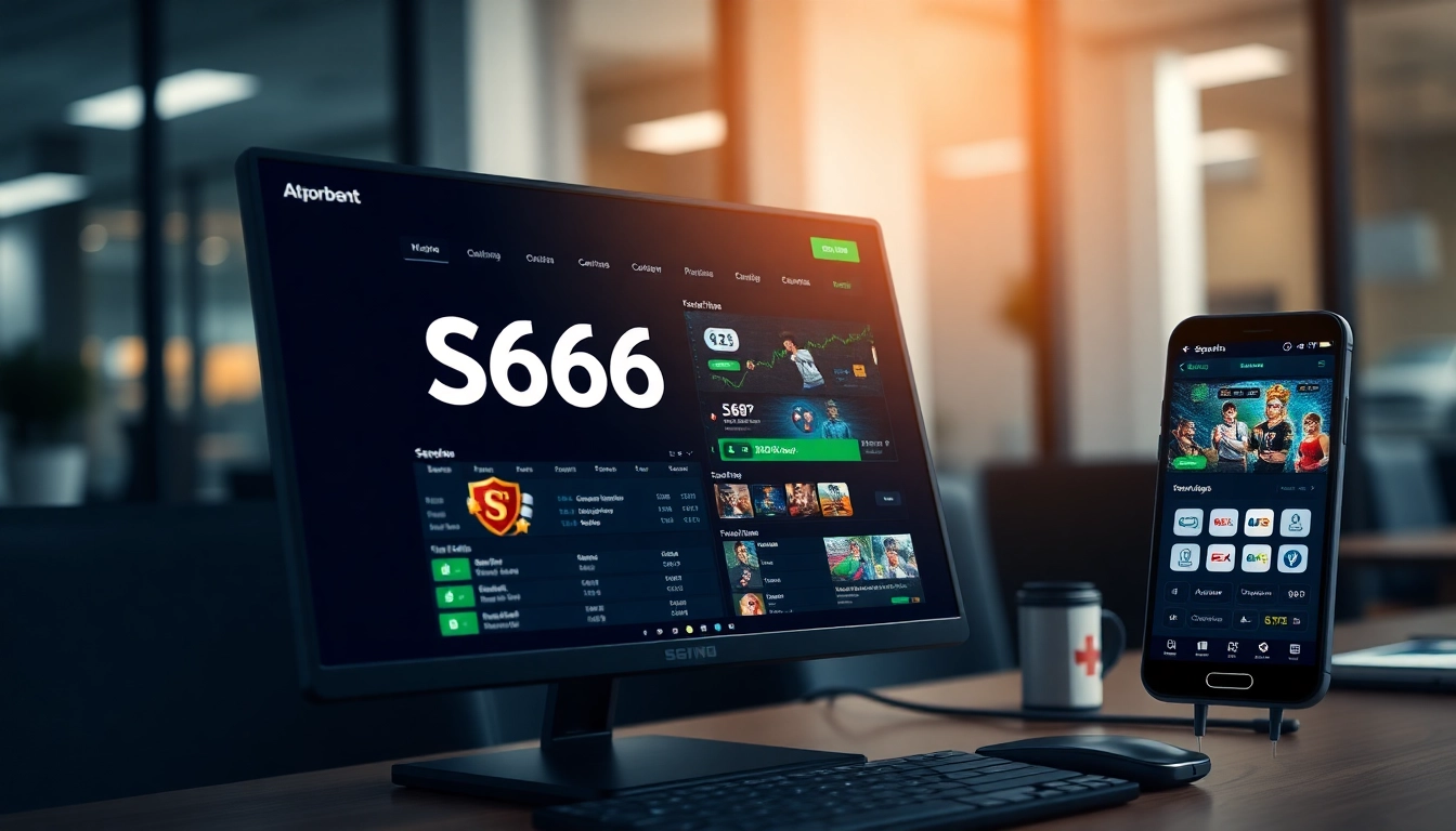 Online betting interface of s666.nyc showcasing diverse gambling options in a professional setting.